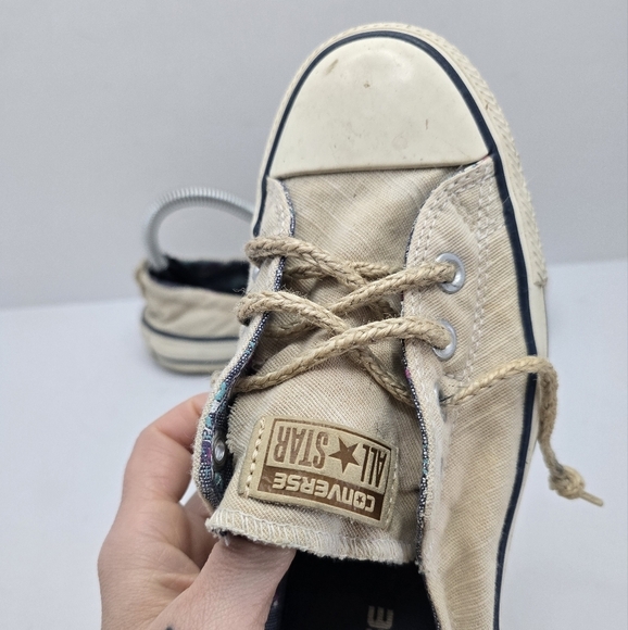 Converse | CTAS Shoreline cream canvas slip-on sporty sneakers | WMS 7.5 - Picture 4 of 12